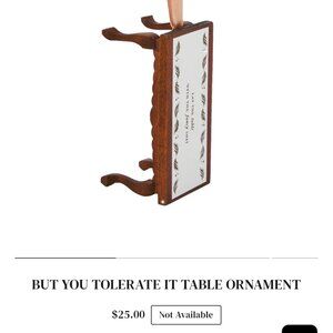 NEW IN BOX Taylor Swift But you Tolerate it Table Ornament